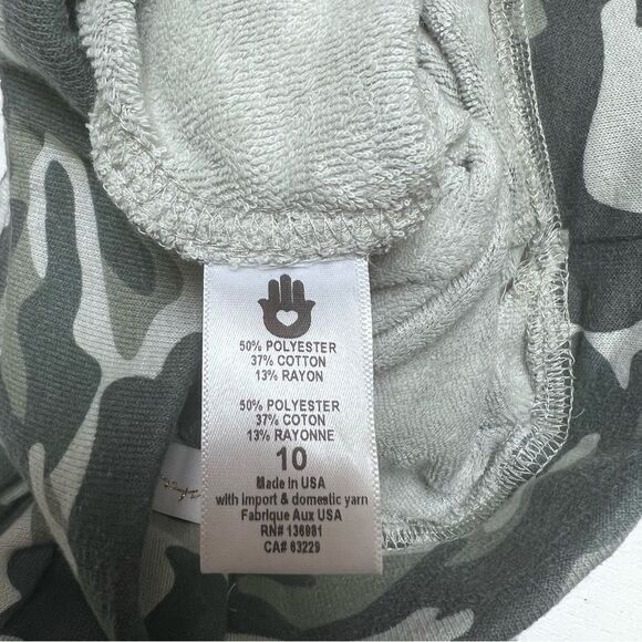 Spiritual Gangster Camo Cotton Blend Harem Sweatpants Green S / 10 NEW - Picture 7 of 7